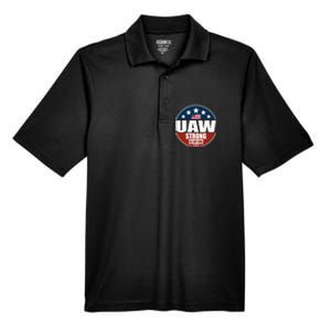 Uaw Strong Uaw Pride Uaw Laborer Worker Men's Origin Performance Pique Polo