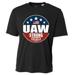 Uaw Strong Uaw Pride Uaw Laborer Worker Cooling Performance Crew T-Shirt