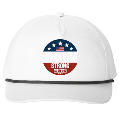 Uaw Strong Uaw Pride Uaw Laborer Worker Snapback Five-Panel Rope Hat