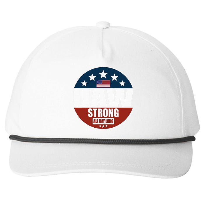 Uaw Strong Uaw Pride Uaw Laborer Worker Snapback Five-Panel Rope Hat