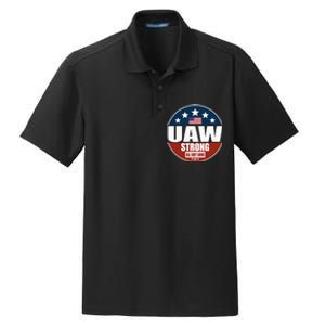 Uaw Strong Uaw Pride Uaw Laborer Worker Dry Zone Grid Polo