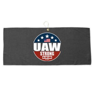 Uaw Strong Uaw Pride Uaw Laborer Worker Large Microfiber Waffle Golf Towel