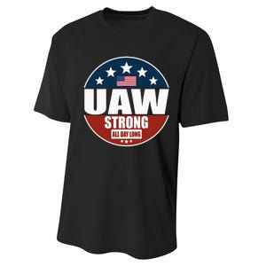 Uaw Strong Uaw Pride Uaw Laborer Worker Performance Sprint T-Shirt