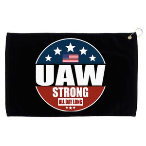 Uaw Strong Uaw Pride Uaw Laborer Worker Grommeted Golf Towel