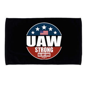 Uaw Strong Uaw Pride Uaw Laborer Worker Microfiber Hand Towel