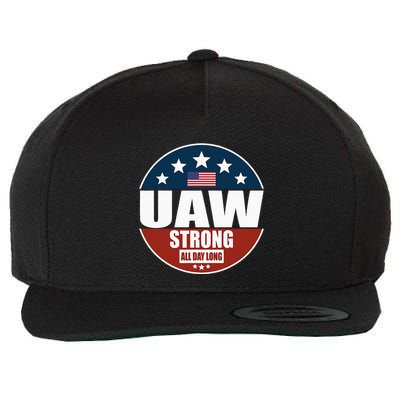 Uaw Strong Uaw Pride Uaw Laborer Worker Wool Snapback Cap