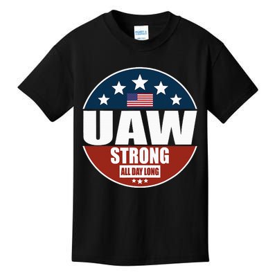 Uaw Strong Uaw Pride Uaw Laborer Worker Kids T-Shirt