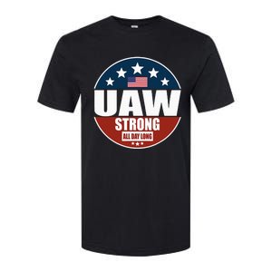 Uaw Strong Uaw Pride Uaw Laborer Worker Softstyle CVC T-Shirt