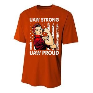 UAW Strong UAW Proud Union Pride UAW Laborer Worker Performance Sprint T-Shirt