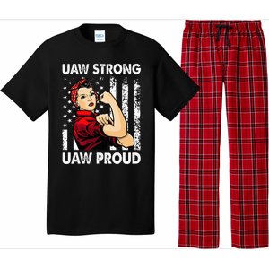 UAW Strong UAW Proud Union Pride UAW Laborer Worker Pajama Set