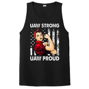 UAW Strong UAW Proud Union Pride UAW Laborer Worker PosiCharge Competitor Tank