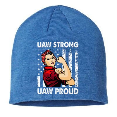 UAW Strong UAW Proud Union Pride UAW Laborer Worker Sustainable Beanie