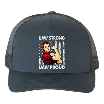 UAW Strong UAW Proud Union Pride UAW Laborer Worker Yupoong Adult 5-Panel Trucker Hat