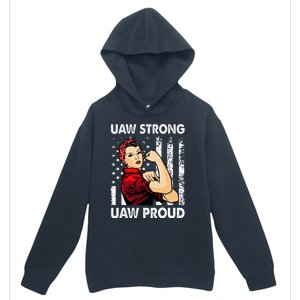 UAW Strong UAW Proud Union Pride UAW Laborer Worker Urban Pullover Hoodie