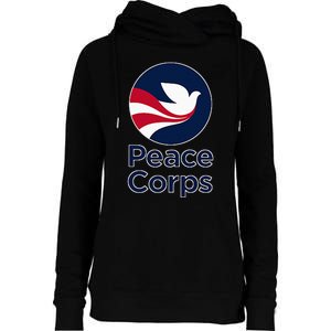 United States Us Peace Corps Volunteer Service Womens Funnel Neck Pullover Hood