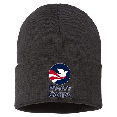 United States Us Peace Corps Volunteer Service Sustainable Knit Beanie