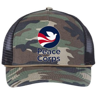 United States Us Peace Corps Volunteer Service Retro Rope Trucker Hat Cap