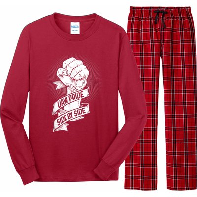 UAW Strike United Auto Workers Picket Sign Long Sleeve Pajama Set