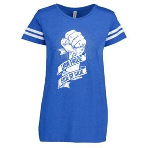 UAW Strike United Auto Workers Picket Sign Enza Ladies Jersey Football T-Shirt