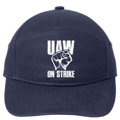 UAW Strike United Auto Workers Picket Sign UAW On Strike 7-Panel Snapback Hat