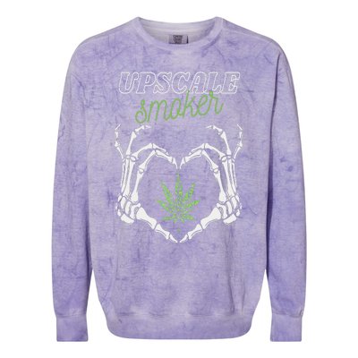 Upscale Smoker  Colorblast Crewneck Sweatshirt