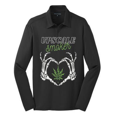 Upscale Smoker  Silk Touch Performance Long Sleeve Polo