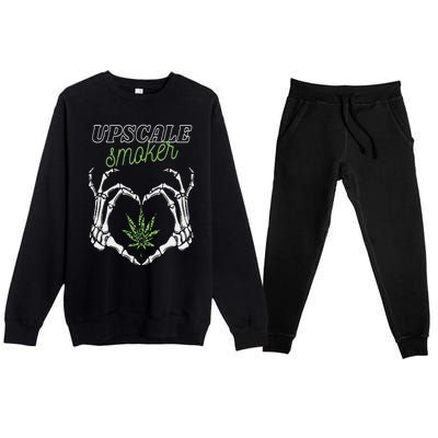 Upscale Smoker  Premium Crewneck Sweatsuit Set