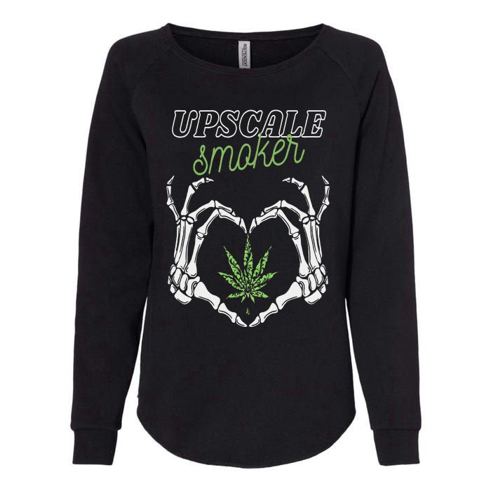 Upscale Smoker  Womens California Wash Sweatshirt