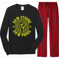 UAW Strong UAW Proud Union Pride UAW Laborer Worker Long Sleeve Pajama Set