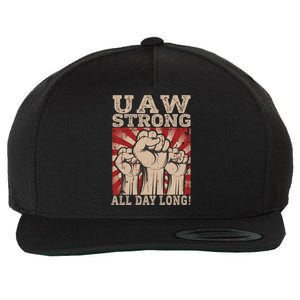 UAW Strong UAW Proud Union Pride UAW Laborer Worker Wool Snapback Cap