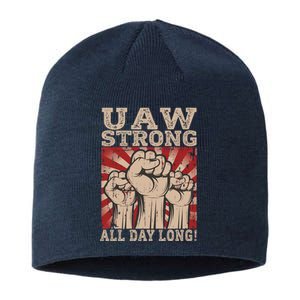 UAW Strong UAW Proud Union Pride UAW Laborer Worker Sustainable Beanie