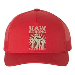 UAW Strong UAW Proud Union Pride UAW Laborer Worker Yupoong Adult 5-Panel Trucker Hat