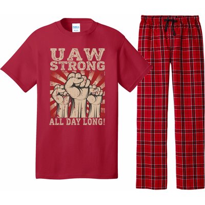 UAW Strong UAW Proud Union Pride UAW Laborer Worker Pajama Set