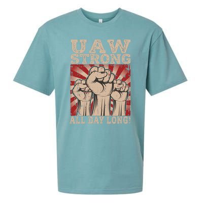 UAW Strong UAW Proud Union Pride UAW Laborer Worker Sueded Cloud Jersey T-Shirt