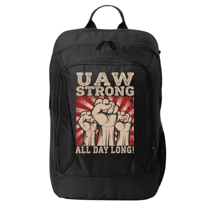 UAW Strong UAW Proud Union Pride UAW Laborer Worker City Backpack