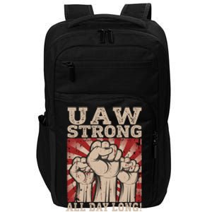 UAW Strong UAW Proud Union Pride UAW Laborer Worker Impact Tech Backpack