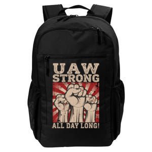 UAW Strong UAW Proud Union Pride UAW Laborer Worker Daily Commute Backpack