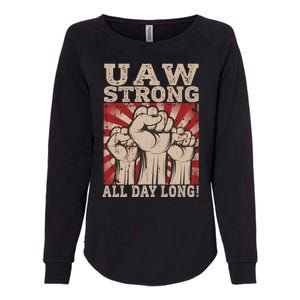 UAW Strong UAW Proud Union Pride UAW Laborer Worker Womens California Wash Sweatshirt