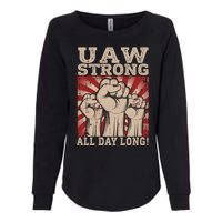 UAW Strong UAW Proud Union Pride UAW Laborer Worker Womens California Wash Sweatshirt