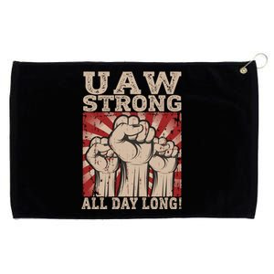 UAW Strong UAW Proud Union Pride UAW Laborer Worker Grommeted Golf Towel