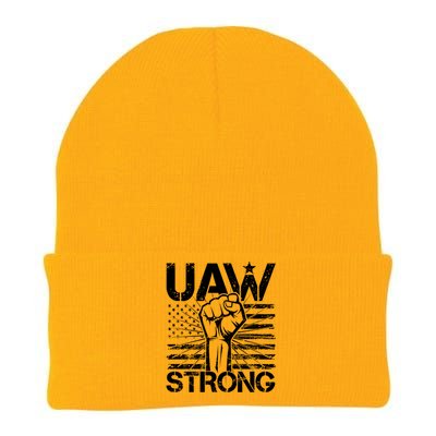 UAW Strong United Auto Workers Strike Knit Cap Winter Beanie