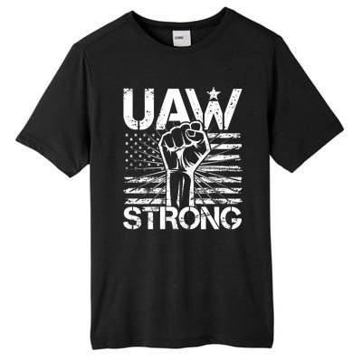 UAW Strong United Auto Workers Strike Tall Fusion ChromaSoft Performance T-Shirt