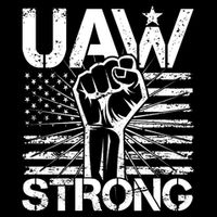 UAW Strong United Auto Workers Strike Tie-Dye T-Shirt