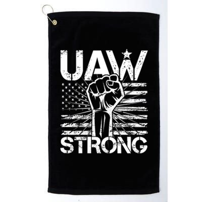 UAW Strong United Auto Workers Strike Platinum Collection Golf Towel