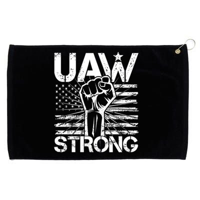 UAW Strong United Auto Workers Strike Grommeted Golf Towel