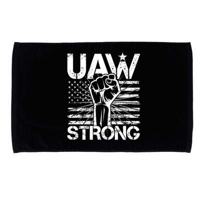 UAW Strong United Auto Workers Strike Microfiber Hand Towel