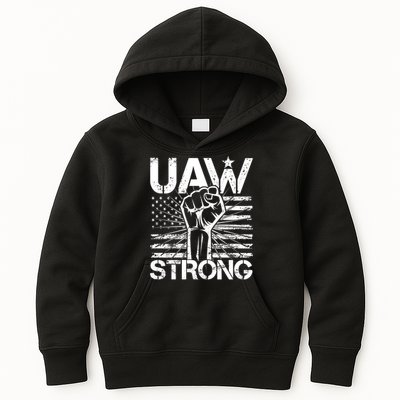 UAW Strong United Auto Workers Strike Kids Hoodie