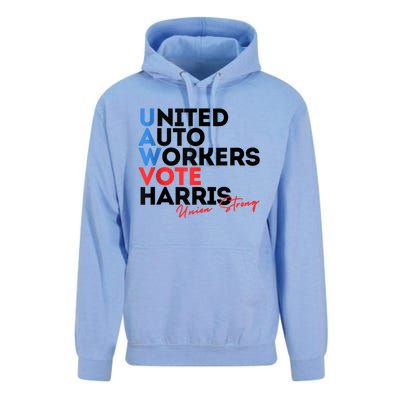 Union Strong Uaw For Harris 2024 President Election Unisex Surf Hoodie