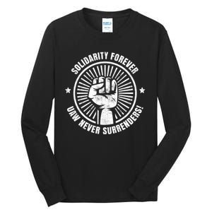 UAW Strong UAW Proud Union Pride UAW Laborer Worker Tall Long Sleeve T-Shirt