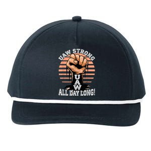 UAW Strong UAW Proud Union Pride UAW Laborer Worker Snapback Five-Panel Rope Hat